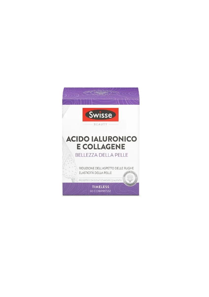 Swisse Acido Ialuronico e Collagene Integratore Per La Bellezza Della Pelle 30 Compresse