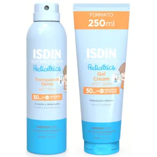 Isdin Pediatrics Wet Skin SPF50 250 ml + Gel Crema SPF50 250 ml