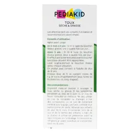 Pediakid Sirop Toux Sèche et Grasse 125ml