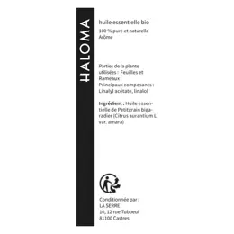 Haloma Huile Essentielle PetitGrain Bigaradier Bio 10ml