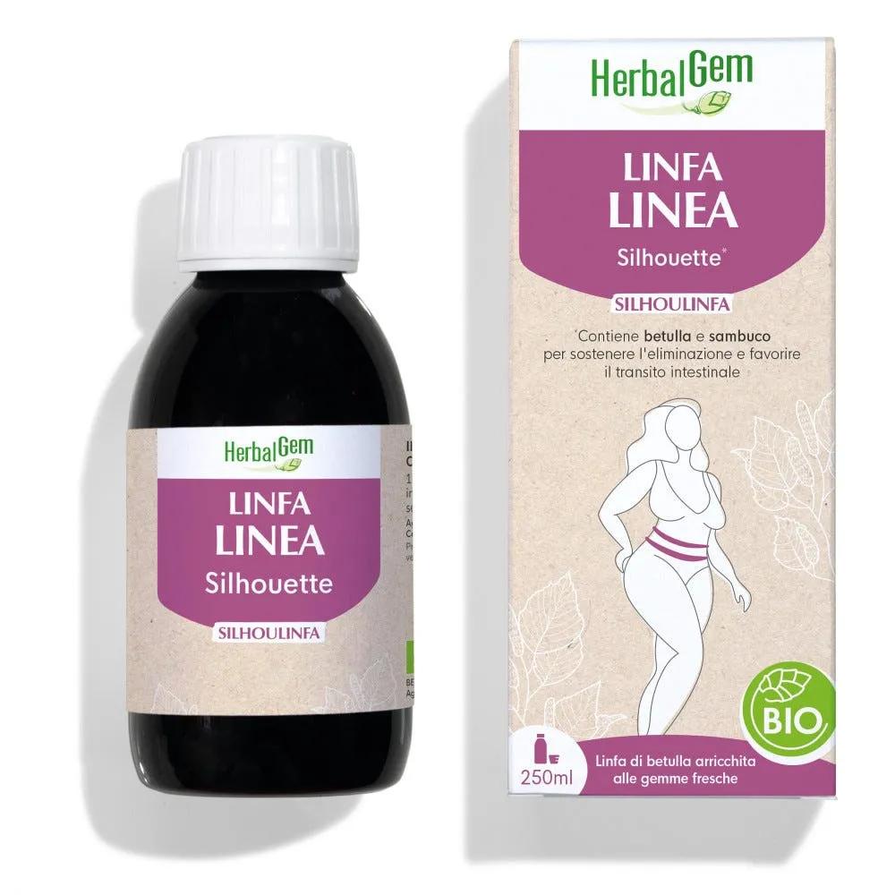 HerbalGem Silhoulinfa Dimagrimento e Silhouette Con Linfa Fresca di Betulla con Gemme Bio 250 ml