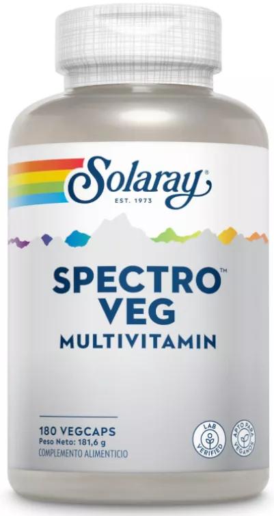 Solaray Spectro Veg Multivitamin 180 Cápsulas Vegetales