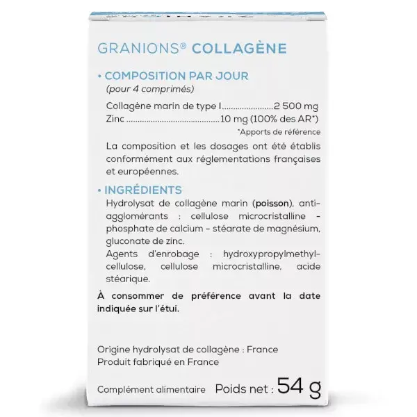 Laboratoire des Granions Collagen Supplement Tablets x 60 