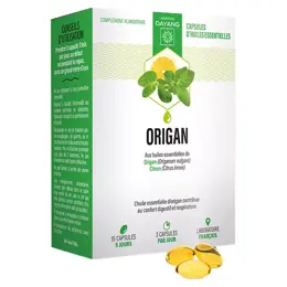 Dayang Complément Alimentaire Origan Huiles Essentielles Bio 15 capsules