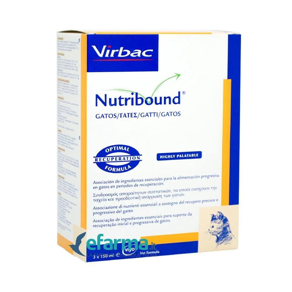 Virbac Nutribound Gatti Integratore Convalescenza 3 Flaconi da 150 ml