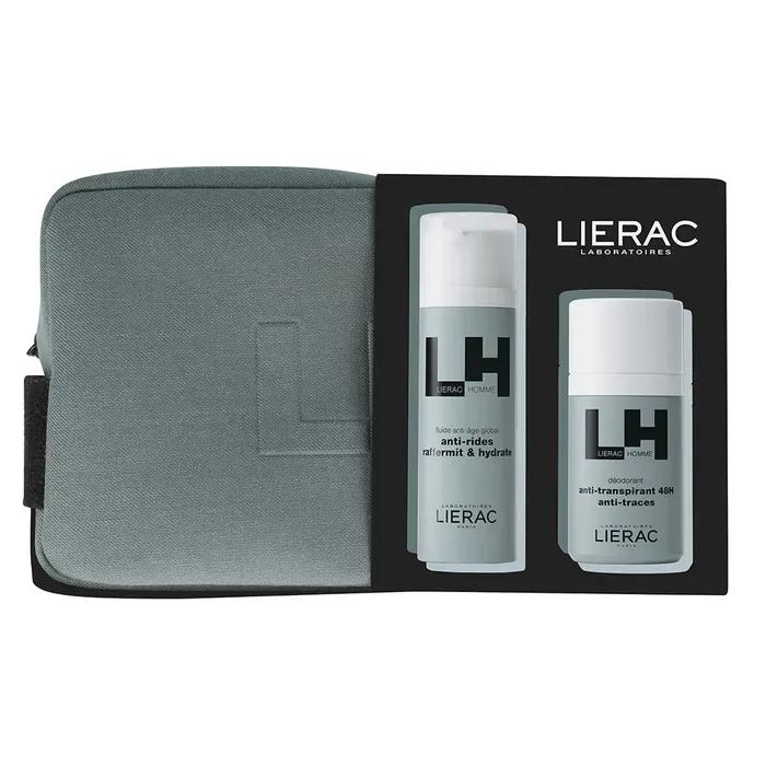 Lierac Cofanetto Homme Anti-età Globale 50 ml + Deodorante Anti-traspirante 50 ml + Trousse in Regalo