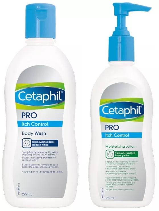 Cetaphil Pro Itch Control Limpador Corporal 295 ml + Loção Hidratante 295 ml