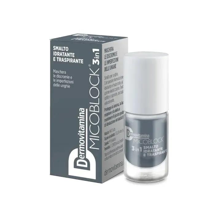 Dermovitamina Micoblock 3in1 Smalto Idratante E Traspirante Grigio 5 ml