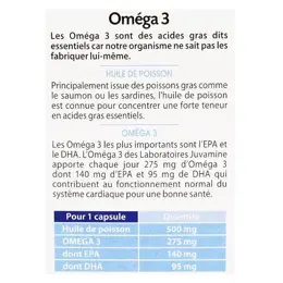 Juvamine Santé Cardio-Vasculaire Oméga 3 45 capsules