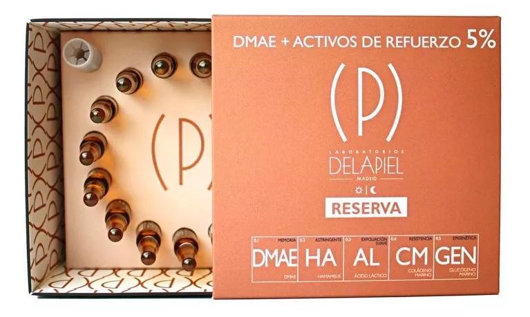 DMAE Reserve Ampullen + Verstärkungswirkstoffe 5% Delapiel 15Uds