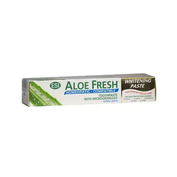 ESI Aloe Fresh Whitening Toothpaste Compatible with Homeopathy 100ml 