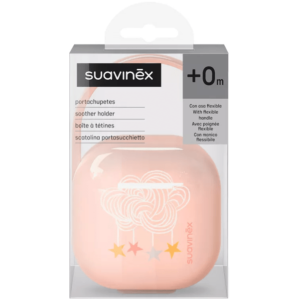 Portaciuccio Suavinex In Silicone | Per 2 Ciucci | Con Manico Appendiabile | Color Mango | 0+ Mesi - Foto 2