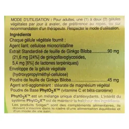 Solgar SFP Ginkgo Biloba 60 gélules végétales