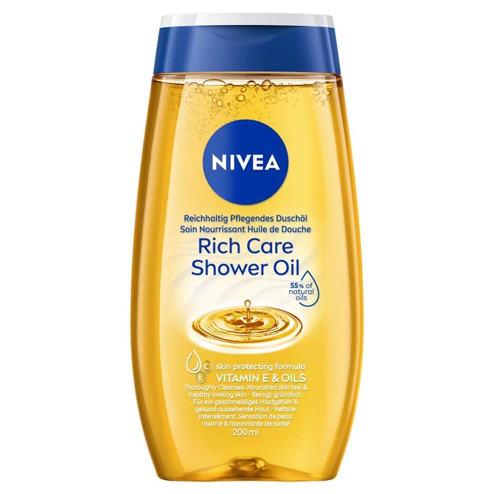 Nivea Olio Doccia Nutrimento Intenso Bagnoschiuma Con Oli Naturali Per Una Pelle Morbida 200 ml