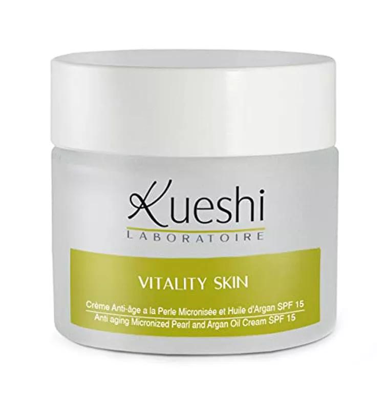 Kueshi Crema de Perla Micronizada Antiedad Vitality Skin 50 ml