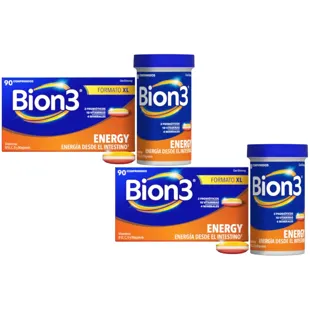 Bion3 Energy Multivitamins with Probiotics, Vitamin B12, C and Magnesium 2x90 Tablets