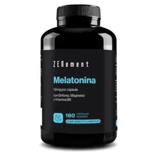 ZENement Melatonina 1,9 Mg con Griffonia, Magnesio y Vitamina B6 180 Cápsulas