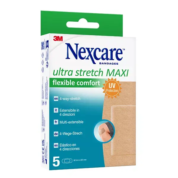 Nexcare™ Flexible Comfort Ultra Maxi 50 Mm X 101 Mm 5 Pack