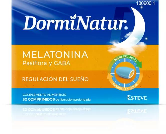 Dorminatur Melatonina, Pasiflora y Gaba 30 Comprimidos