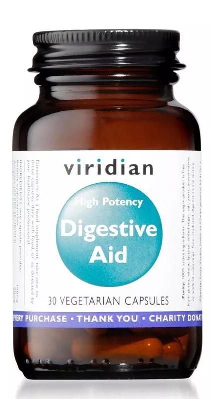 Aide digestive haute puissance Viridian 30 gélules