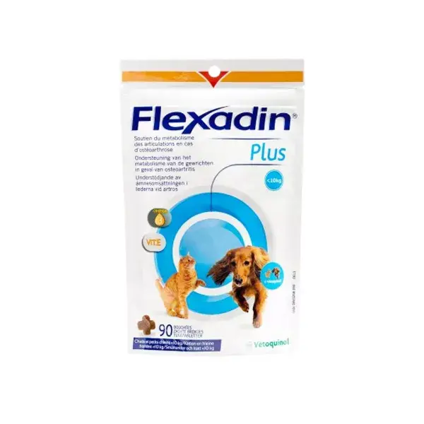 Vetoquinol Flexadin Plus Chien Chat Moins De 10kg 90 bouchées