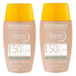 Bioderma Photoderm Nude Touch SPF50+ Golden Color 2x40 ml