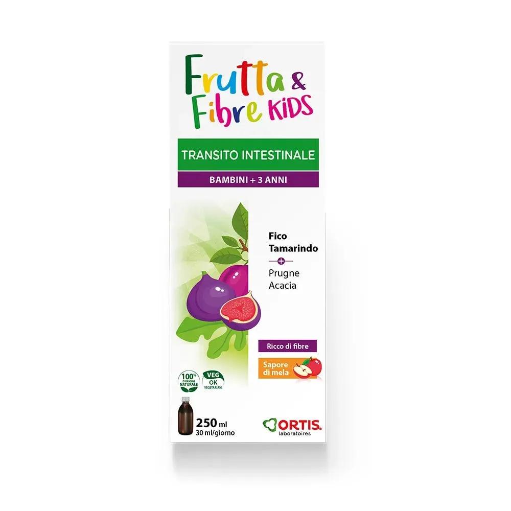 Frutta e Fibre Kids Integratore per il Transito Intestinale Pigro Sciroppo in Bottiglia da 250ml