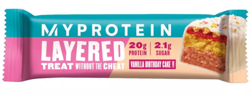 Myprotein Layered Protein Bar Vanilla Birthday Cake 60 gr