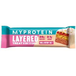 Myprotein Layered Protein Bar Vanilla Birthday Cake 60 gr