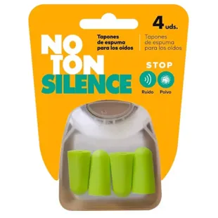 Noton Silence Tapones de Espuma para Oídos 4 uds