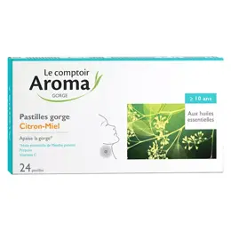 Le Comptoir Aroma Pastilles Gorge Citron-Miel 24 pastilles