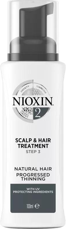 Nioxin Treatment System 2 De 3 Fases De Nioxin Para Cabelos Naturais Com Perda Avançada De Densidade 100Ml
