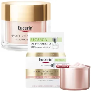 Eucerin Hyalluron Filler+ Elasticity Crema Día Rosé SPF30 50 ml + Recarga 50 ml