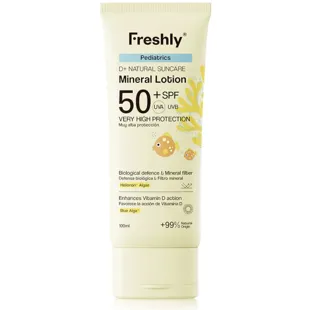Lotion solaire minérale naturelle Freshly Kids Pediatrics D+ SPF50 100 ml