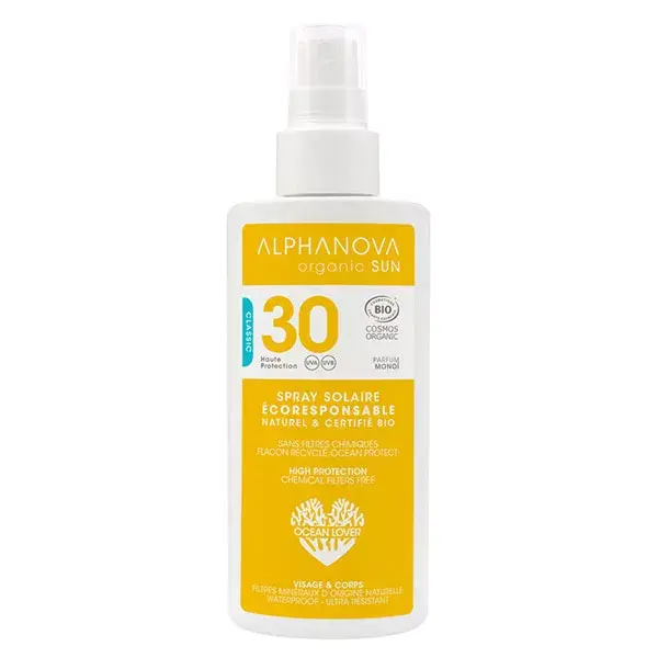 Alphanova Organic Sun Spray SPF30 125ml 