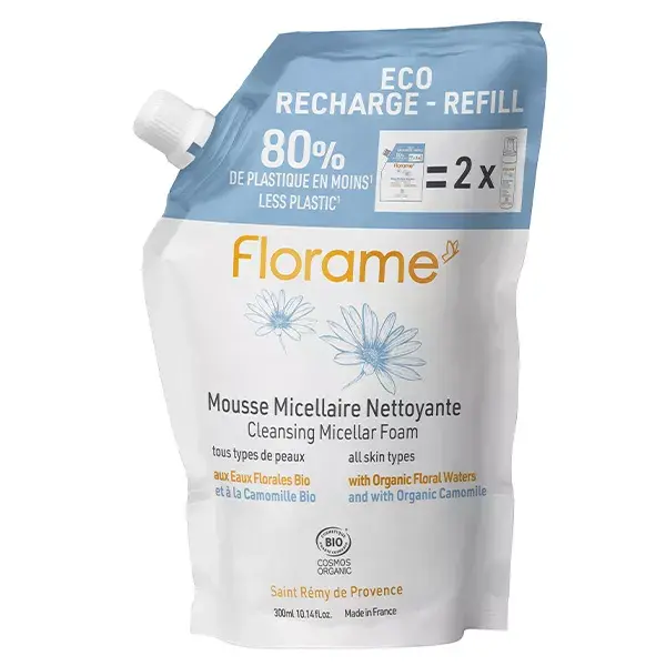 Florame Eco-Recharge Mousse Micellaire Nettoyante 300ml