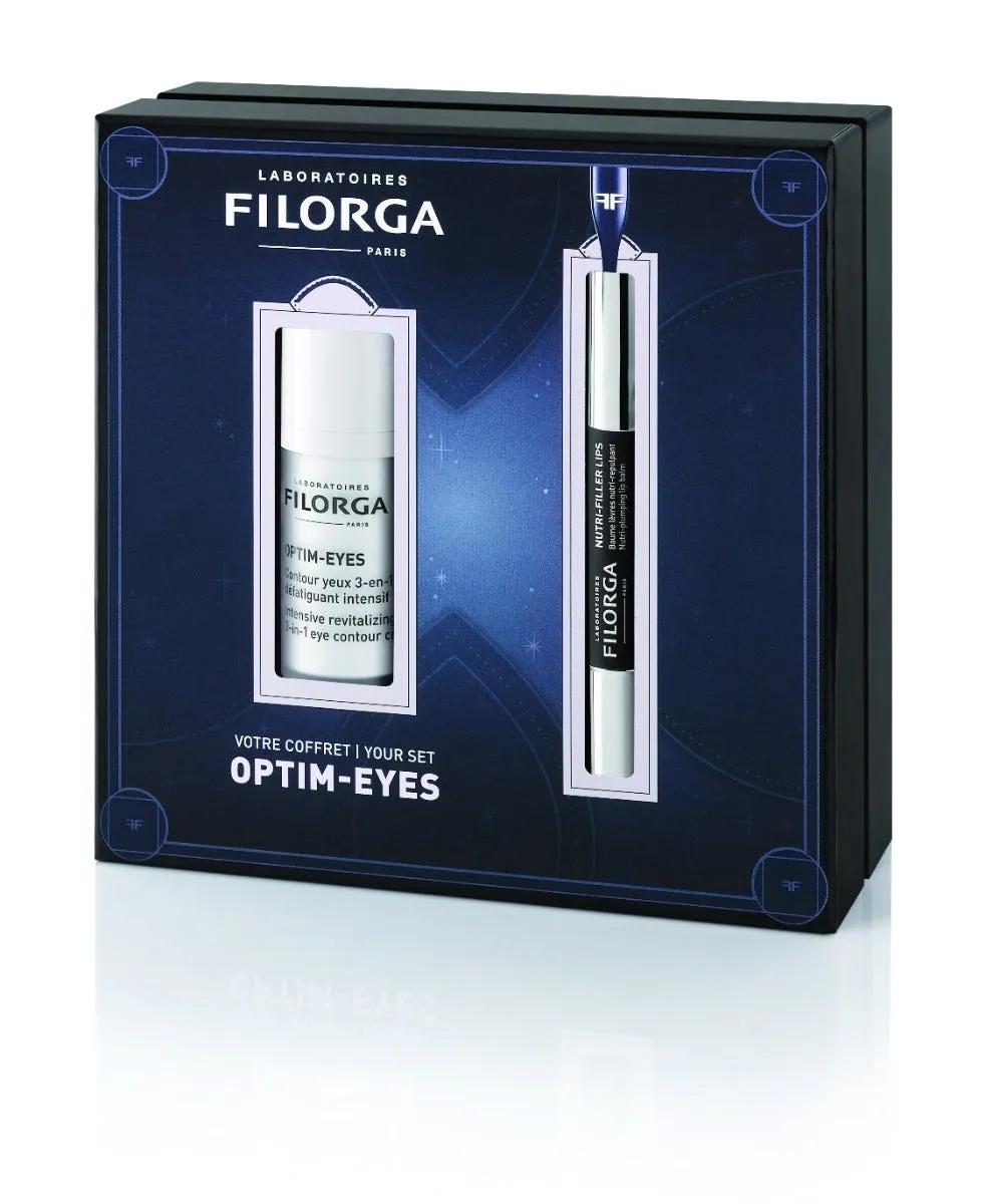 Filorga Cofanetto Optim-Eyes & Lips Defaticante e Volumizzante Contorno Occhi e Labbra 15ml + 4ml