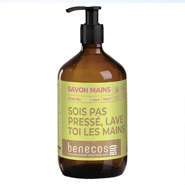 Benecos Savon Mains Citron Bio 500ml