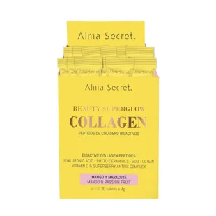 Alma Secret Beauty Superglow Collagen Mango and Passion Fruit Flavor 30 Doses