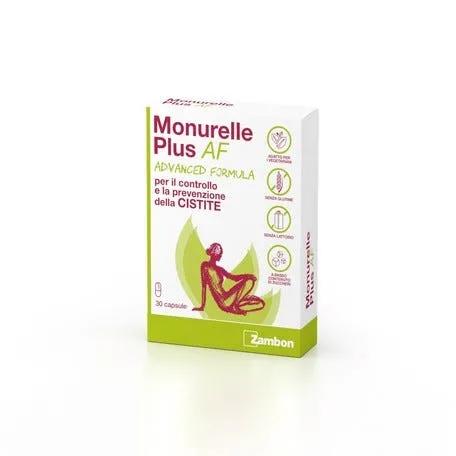 Monurelle Plus AF Dispositivo Medico per il Controllo e la Prevenzione della Cistite 30 Capsule