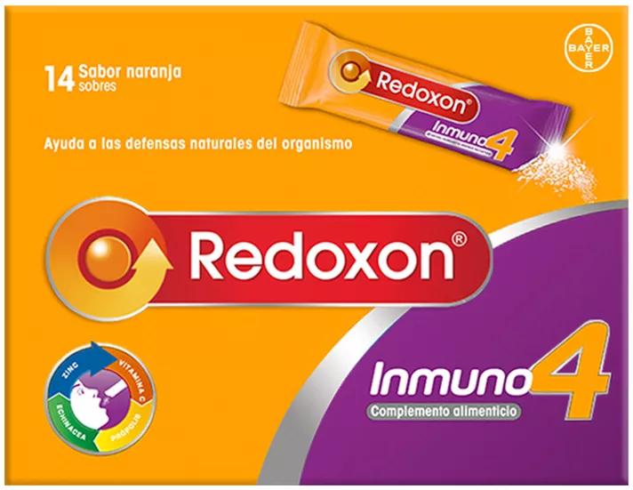 Redoxon Inmuno 4 Vitaminas y Defensas 14 Sobres