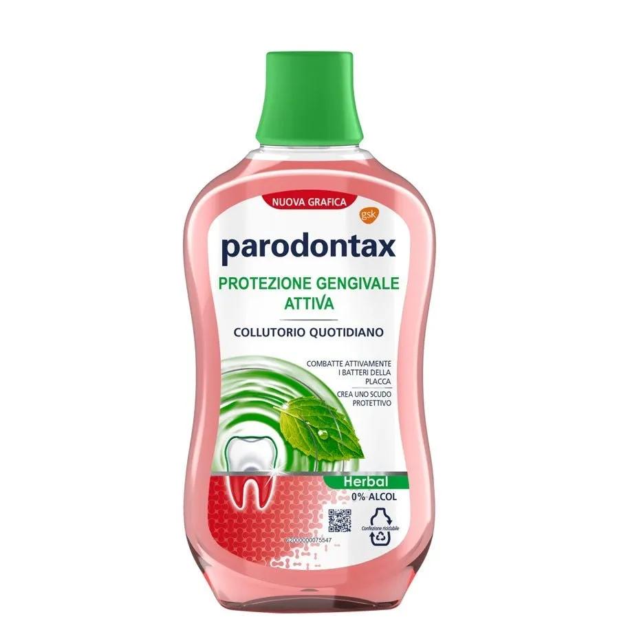 Parodontax Herbal Collutorio Quotidiano Protezione Gengive Alito fresco Senza Alcool 500 ml