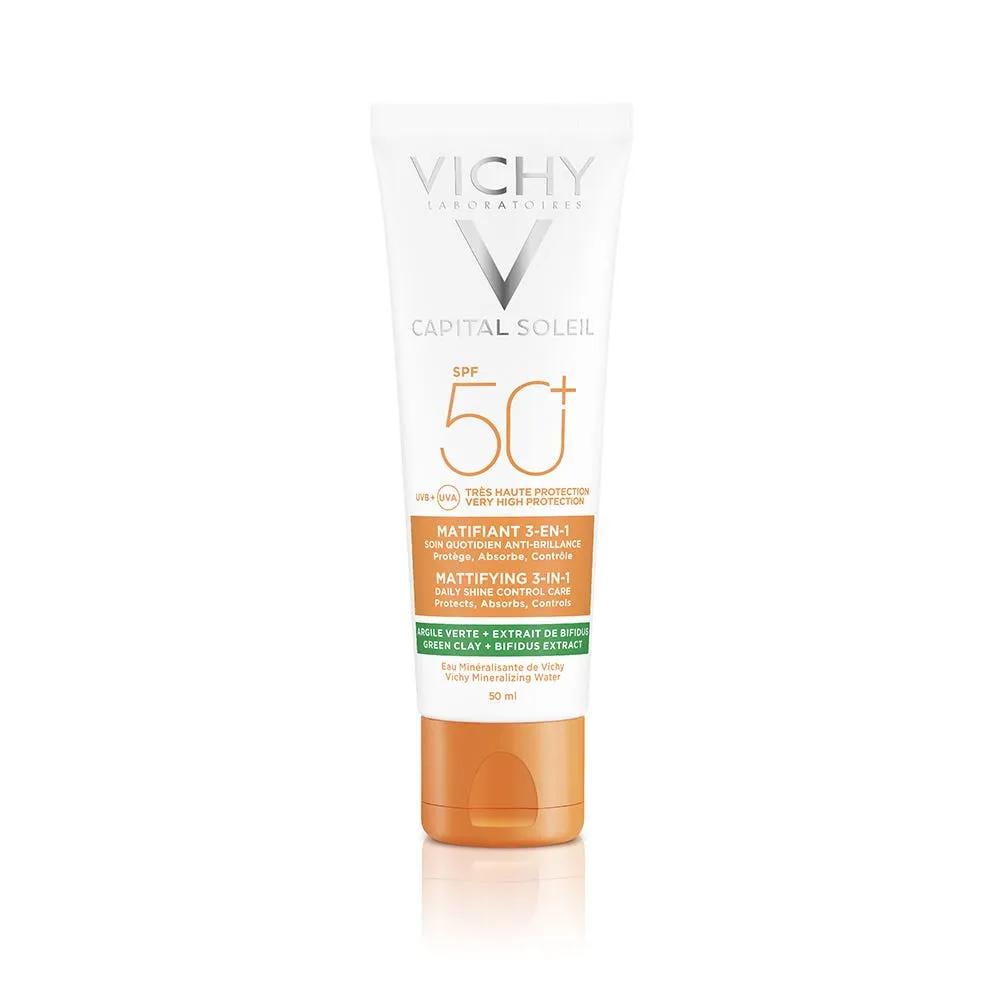 Vichy Capital Soleil Trattamento Opacizzante 3 In 1 Mat SPF 50+ Viso 50 ml