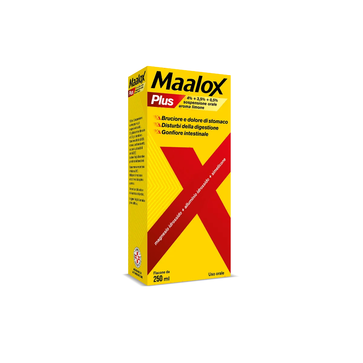 Maalox Plus Sospensione Orale Antiacido Aroma Limone 250 ml