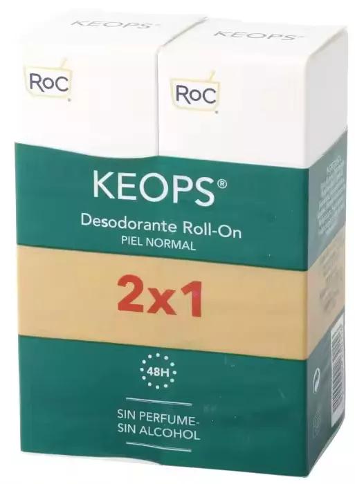 Roc Keops Déodorant Peau Normale Roll-on 2x30 ml