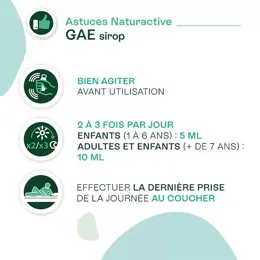 Naturactive Sirop aux Essences Toux sèche et grasse  dès 1 an 120ml