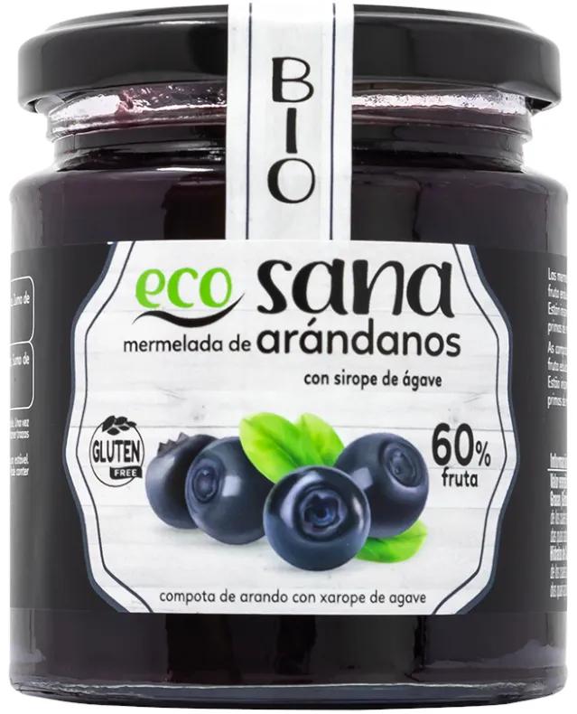 Extra Bosbessenjam Suikervrij Bio Ecosana 260gr