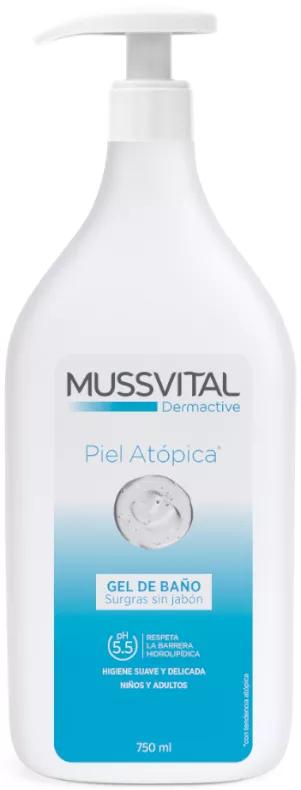 Mussvital Dermactive Gel de Baño sin Jabón Piel Atópica 750 ml