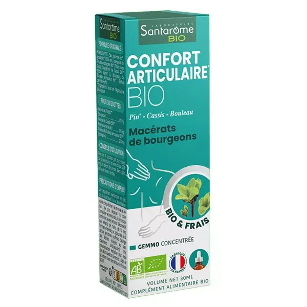 Santarome Bio - Tri Complexe de Bourgeons Confort Articulaire Bio - Flacon de 30ml