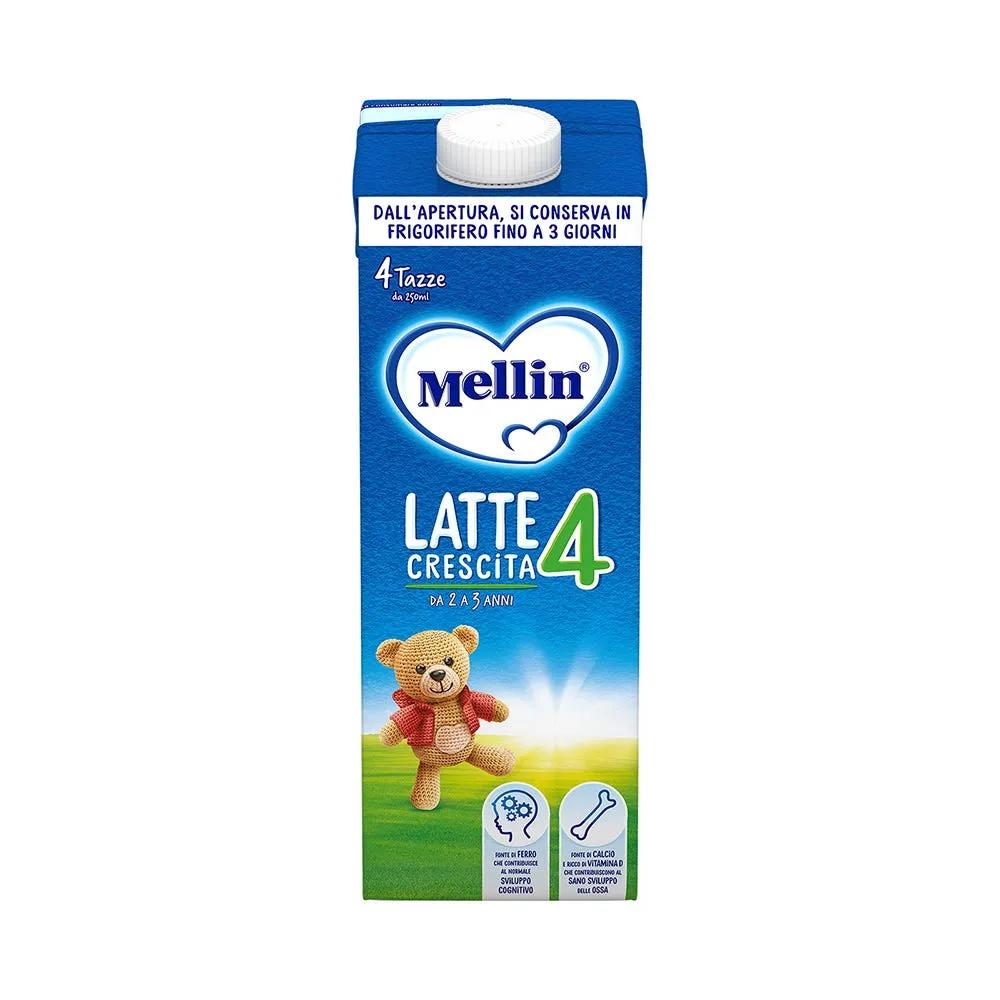 Mellin 4, Latte di Crescita, Latte Liquido dal 24° al 36° Mese Compiuto, 1L